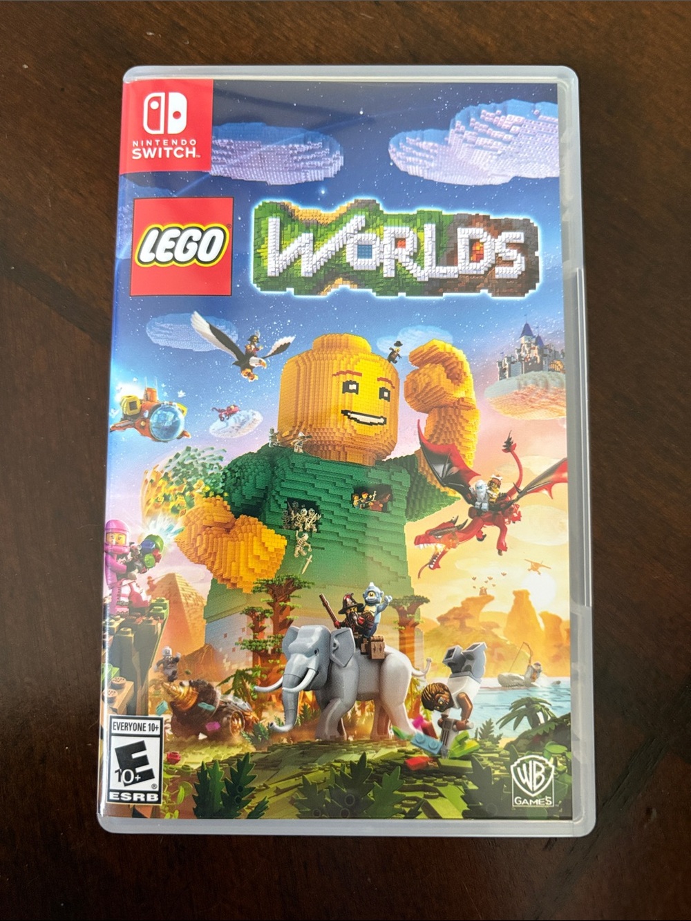 LEGO Worlds Nintendo Switch Case - Yellow & Green Minifigure Artwork